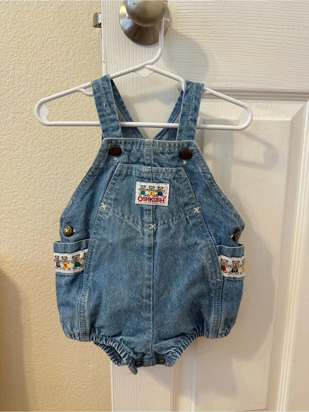 Vintage OshKosh B’Gosh Vestbak Denim Bubble Romper